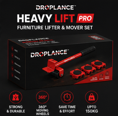 Droplance™ HeavyLift Pro Furniture Lifter & Moving Tool Set