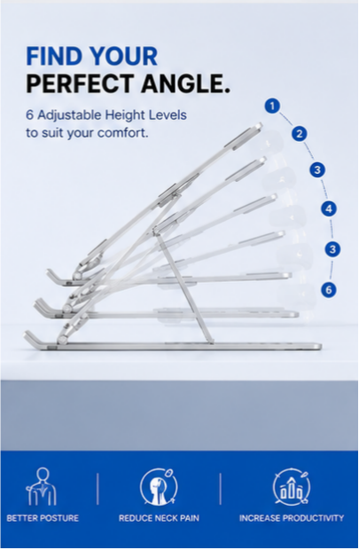 DROPLANCE™ AeroStand Pro | Adjustable Aluminum Stand