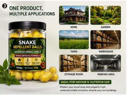 DROPLANCE™ SnakeGuard Pro | 36 Large Long-Lasting Herbal Shield Balls