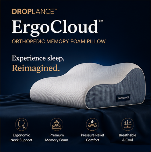 DROPLANCE™ ErgoCloud Sleep Pillow