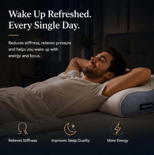 DROPLANCE™ ErgoCloud Sleep Pillow