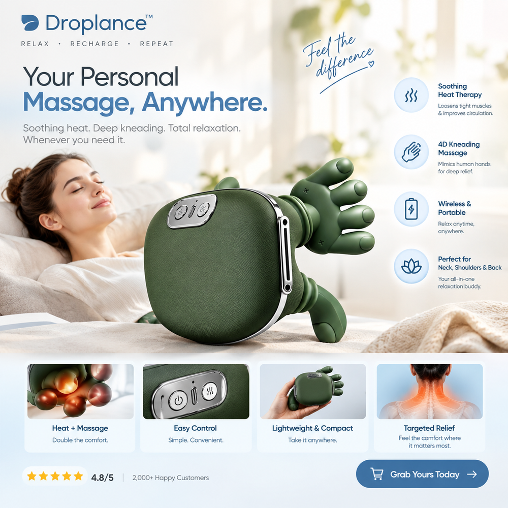 Droplance™ BionicHeat 4D Deep Relaxation Shiatsu Massager